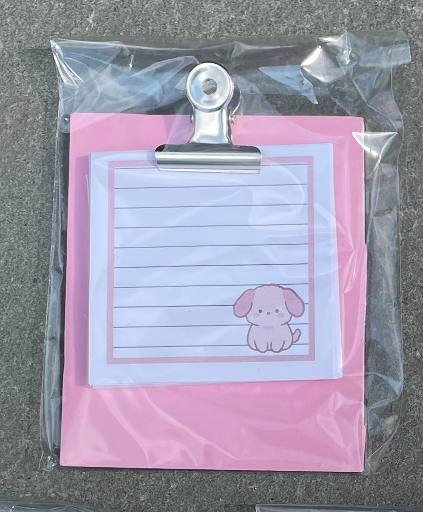 Pink Dog Mini Clipboard