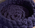 Medium Round Hand Crochet Pet Bed